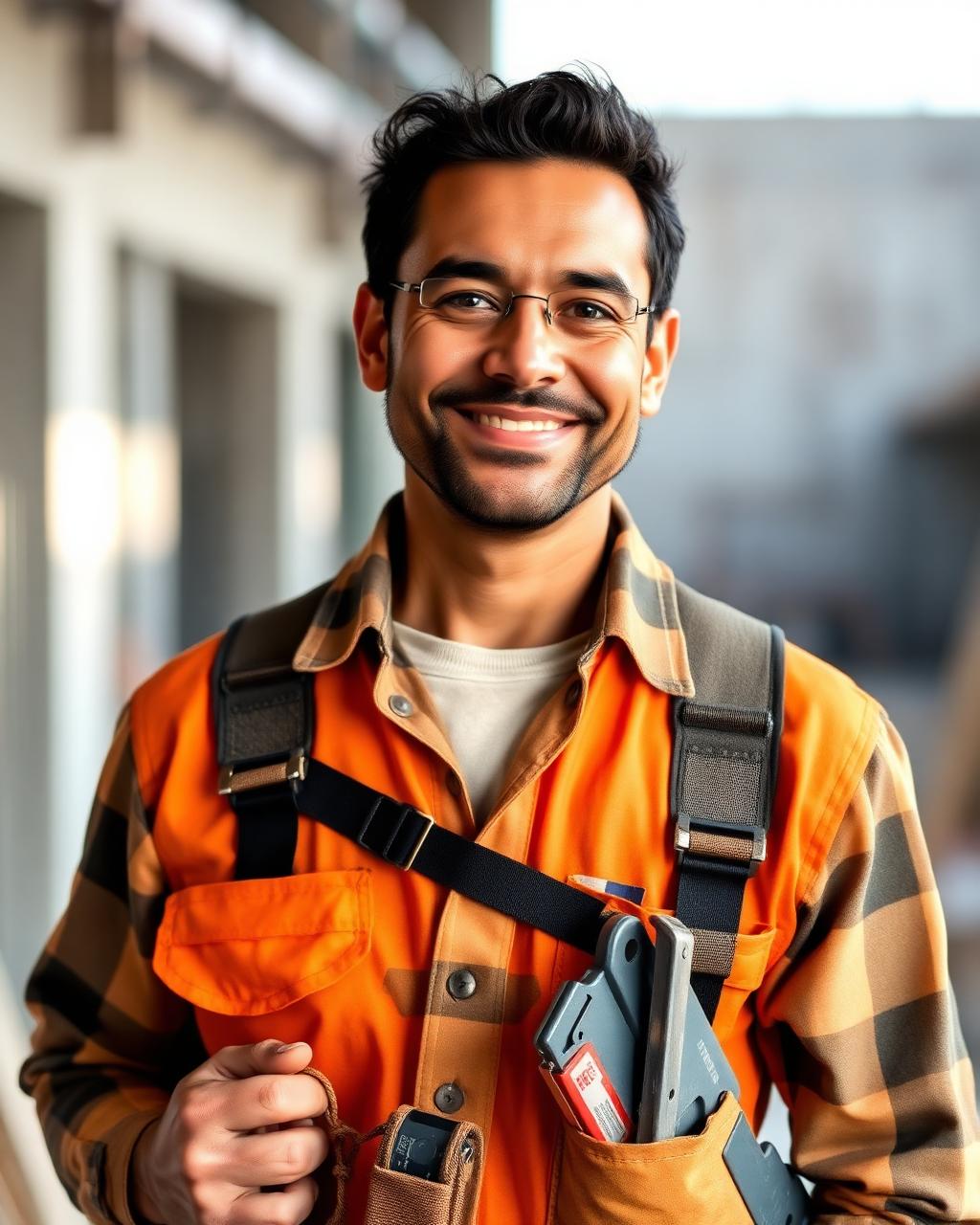 Joel Orlando, colocador profesional de durlock