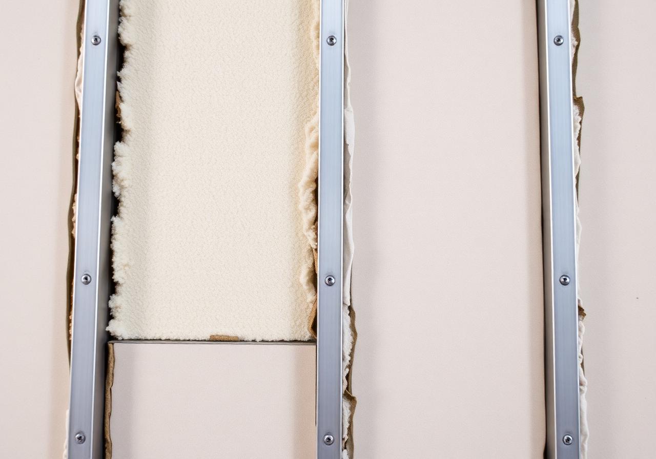 Aislación térmica y acústica en pared de durlock