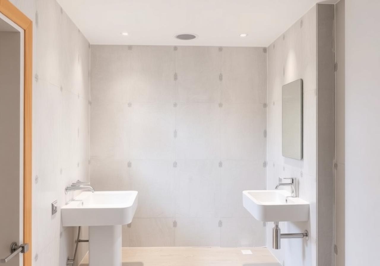 Revestimiento antihumedad para baño en durlock